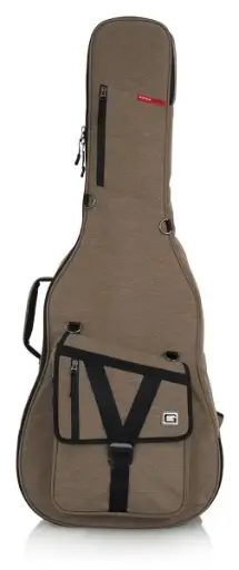 [GT-ACOUSTIC-TAN] Gator Housse pour Guitare Acoustique de la Série Transit avec Extérieur, Havane