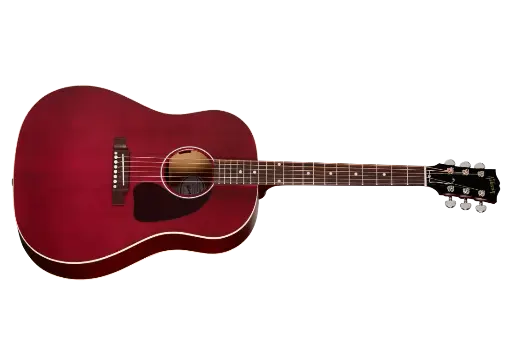 [MCRS45SPCWR] Gibson Guitare acoustique-électrique J-45 Special (fini rouge vin satiné, étui souple inclus)