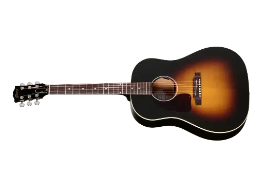[MCRS45SPCVSLH] Gibson Guitare acoustique-électrique J-45 Special (modèle gaucher, fini Sunburst rétro satiné, étui souple inclus)