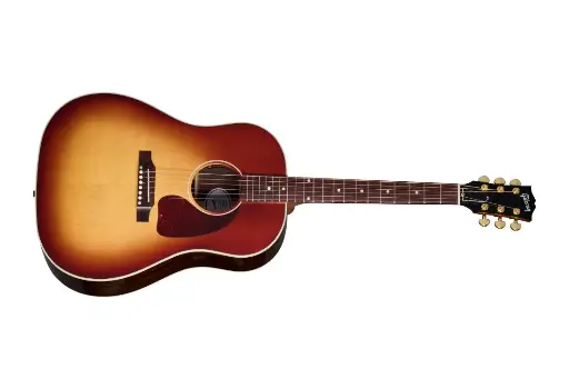 [MCRS45RWRB] Gibson Guitare acoustique-électrique J-45 Studio Standard en palissandre (fini Burst palissandre, étui rigide inclus)