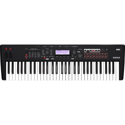 [KROSS261MB] Korg KROSS 2-61 - Synthétiseur Workstation Portable 61 Touches sur Piles - Noir Mat