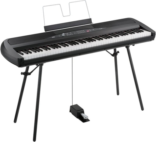 [SP280-BK] Korg SP-280 - Piano Numérique de Scène 88 Touches NH avec Stand X et 30 Sons - Noir