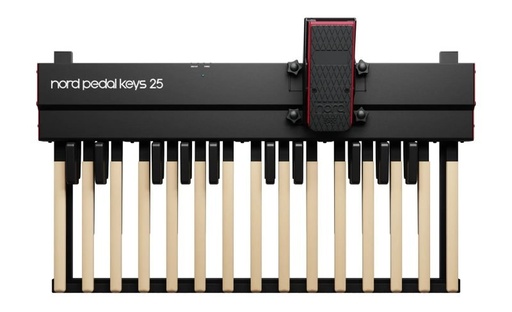 [PK25] Nord Pedal Keys 25 — 25-Note Wooden MIDI Pedalboard with EP30 Expression Pedal