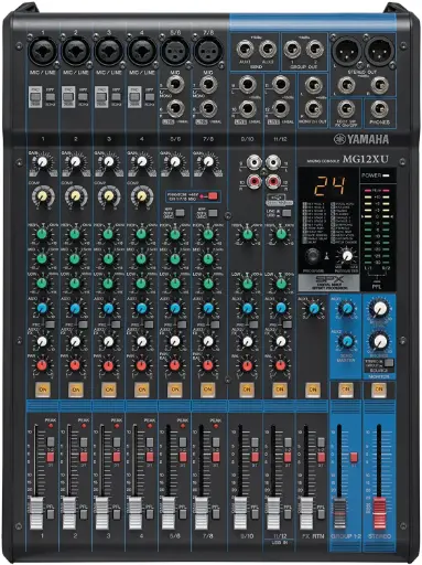 [MG12XU_U] Yamaha MG12XU - Console de Mixage Analogue - FX & USB Démo