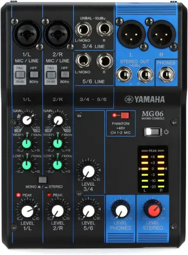 [MG06X_U] Yamaha MG06X - Console de Mixage Analogue Usagé