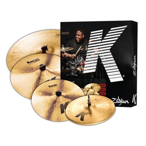 [K0800] Zildjian K Cymbal Pack, ensemble de cymbales série K (14, 16, 18 et 20 po)