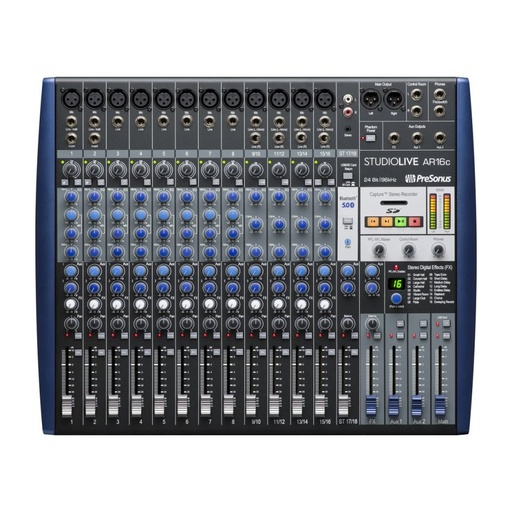[STUDIOLIVE-AR16C] PreSonus StudioLive AR16c, table de mixage analogique 18 canaux avec interface USB-C